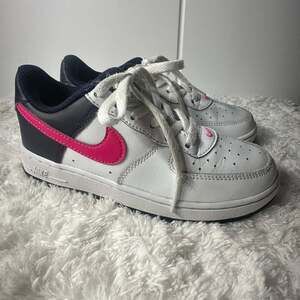 Nike Little Kid's Nike Force 1 White/Fierce Pink 13C
